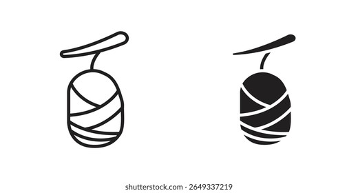 Cocoon icon Design Illustrations. editable web icons