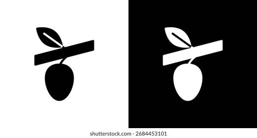 Icono del capullo en estilo plano, símbolo negro lleno