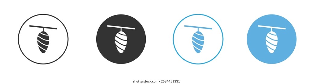 Ícone de casulo. Modelo de design de ícone gráfico