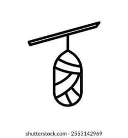 Kokossymbol, lineares Logo einzeln