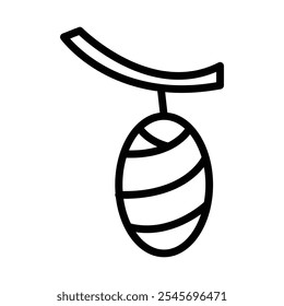 Cocoon icon logo sign set vector outline