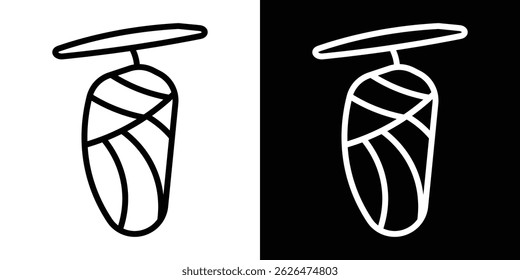 Cocoon icon symbol template for graphic and web design