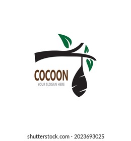 Icono de Cocoon e ilustración de la plantilla del vector de símbolo