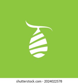 Icono de Cocoon e ilustración de la plantilla del vector de símbolo
