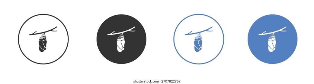 Cocoon icon vector art illustration. for mobile concept and web designs