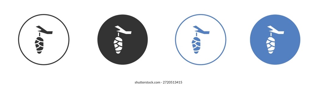 Kokon-Symbol, Vektorgrafik-Illustrationskollektion