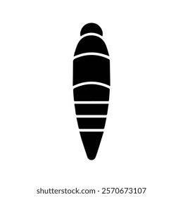 Cocoon icon. Cocoon vector illustration. Insect Life Phases. Isolated on white background.