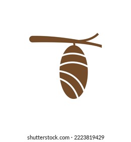 cocoon icon vector illustration logo design