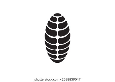 cocoon icon vector silhouette isolated in white background
