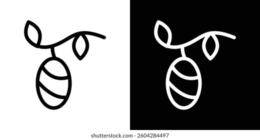 Cocoon icons vectors set in stroke line style.