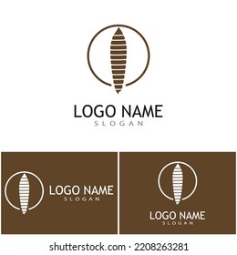 Cocoon illustration logo vector design