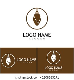 Cocoon illustration logo vector design