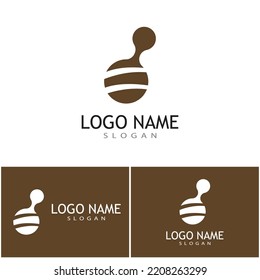 Cocoon illustration logo vector design