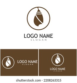 Diseño vectorial del logotipo de la ilustración de Cocoon