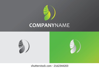 cocoon logo or symbol, green nature