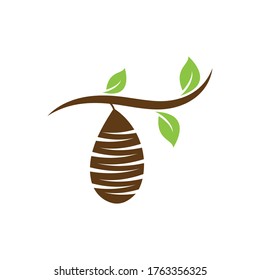 Cocoon Logo Template Vector Icon And Symbol