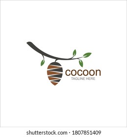 Cocoon-Logo-Vorlage, Vektorsymbol und Symbol