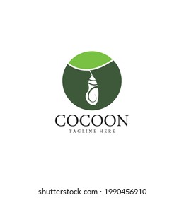 Cocoon logo template vector icon and symbol