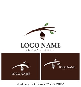 Cocoon logo template vector icon illustration design
