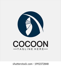 Cocoon logo vector illustration design template