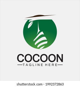 Plantilla de diseño de ilustración vectorial del logotipo de Cocoon