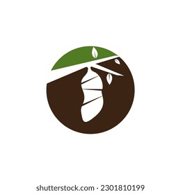 Cocoon logo vector illustration design template