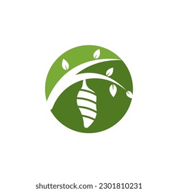 Cocoon logo vector illustration design template