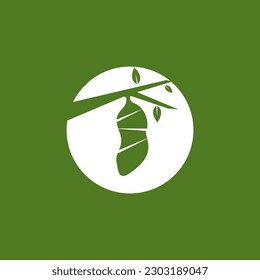 Plantilla de diseño de ilustración vectorial del logotipo de Cocoon
