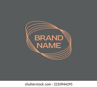 Cocoon modern logo design. Elegant, luxury style. Premium business logotype. Usable for shop fabric, silk, yarn, sewing, knitting, textile. Company identity of Fashion, Tailor, Craft, Nature. 
