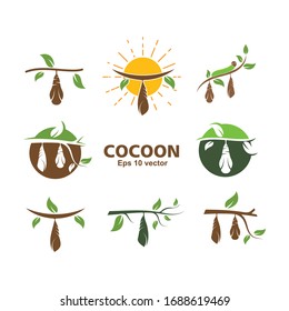 cocoon vector illustrtion design template