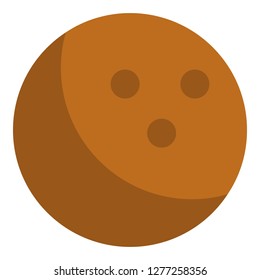 Cocos nut icon. Isometric of cocos nut vector icon for web design isolated on white background