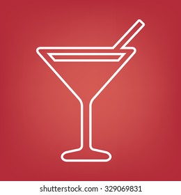 Coctail line icon