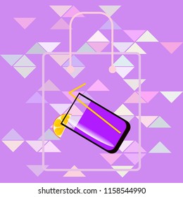 coctail summer holiday vector background