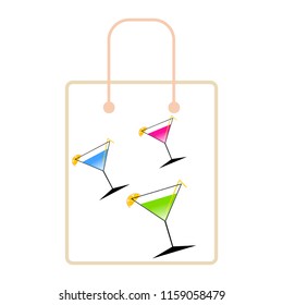 coctail summer holiday vector background