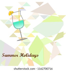 coctail summer holiday vector background