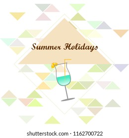 coctail summer holiday vector background