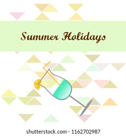 coctail summer holiday vector background
