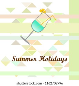 coctail summer holiday vector background