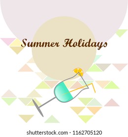 coctail summer holiday vector background