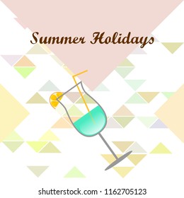coctail summer holiday vector background