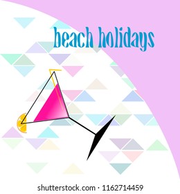 coctail summer holiday vector background