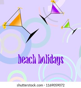 coctail summer holiday vector background