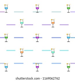 coctail summer holiday vector background