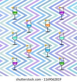 coctail summer holiday vector background