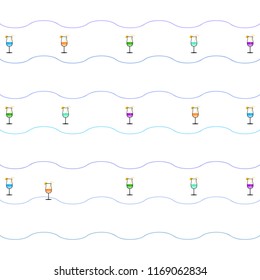 coctail summer holiday vector background