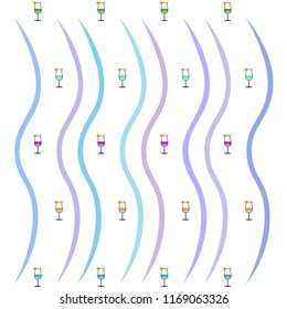 coctail summer holiday vector background
