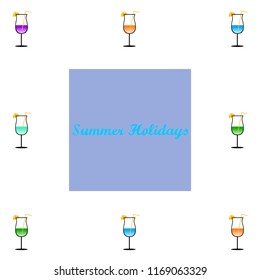 coctail summer holiday vector background