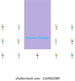 coctail summer holiday vector background