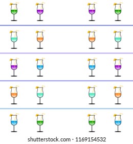 coctail summer holiday vector background