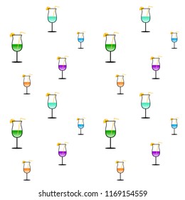 coctail summer holiday vector background